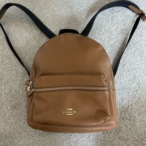 Tan coach backpack